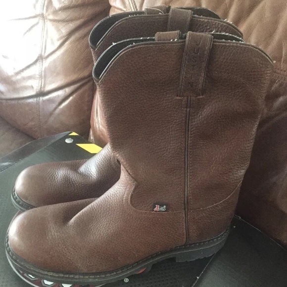justin pull on work boots